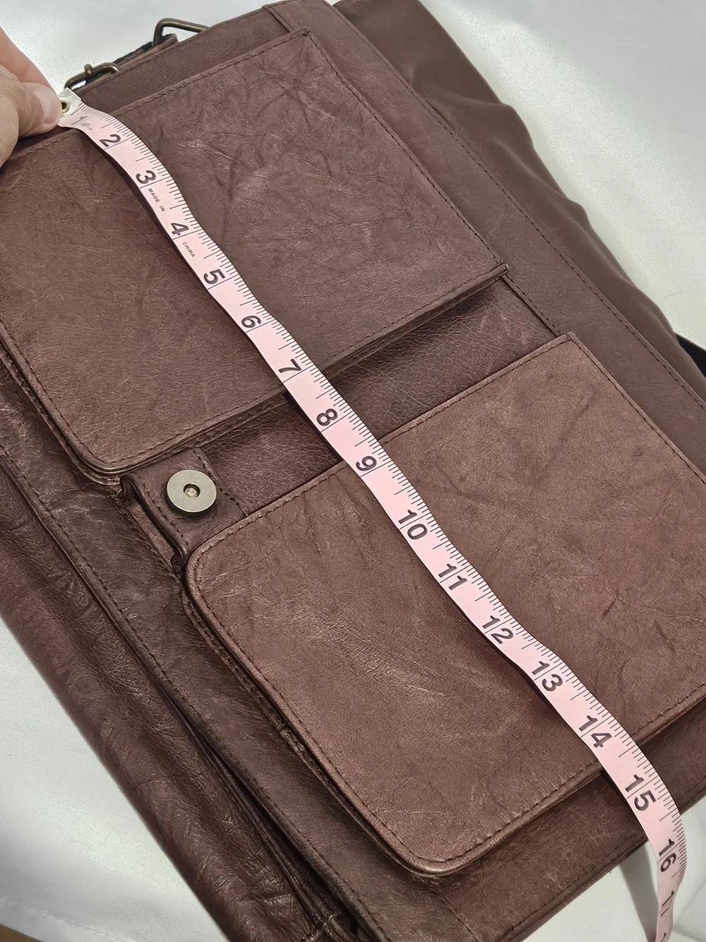 Wilsons Leather M. Julian 1990s Messenger Bag Mens Large Brown Crossbody Laptop